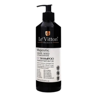 شامپو تثبیت کننده رنگ مو CC لویتون حجم 470 میل