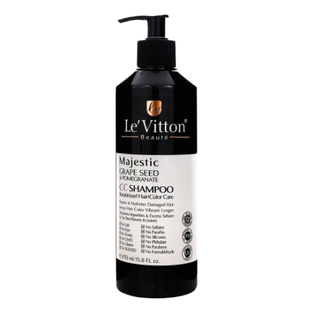شامپو تثبیت کننده رنگ مو CC لویتون حجم 470 میل