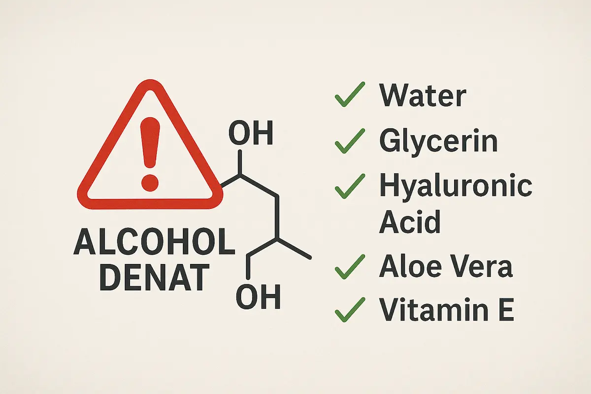 نقش الکل‌های خشک کننده در سوزش پوست