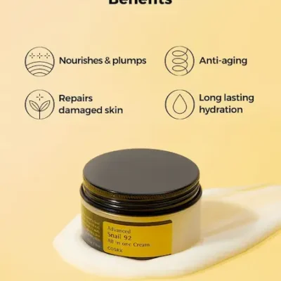 کرم مرطوب‌کننده و آبرسان حلزون موسین 92 کوزارکس