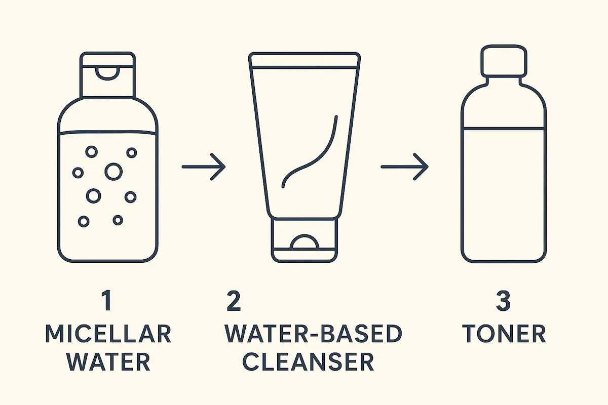 ترتیب صحیح استفاده از میسلار واتر و تونر