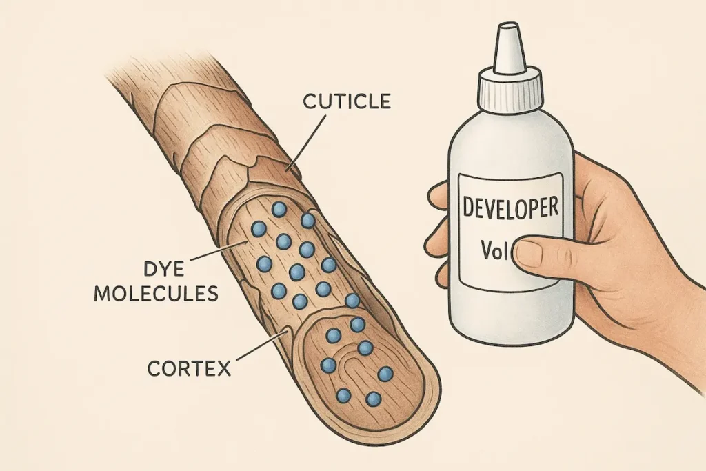 اکسیدان مناسب برای هر نوع رنگ مو