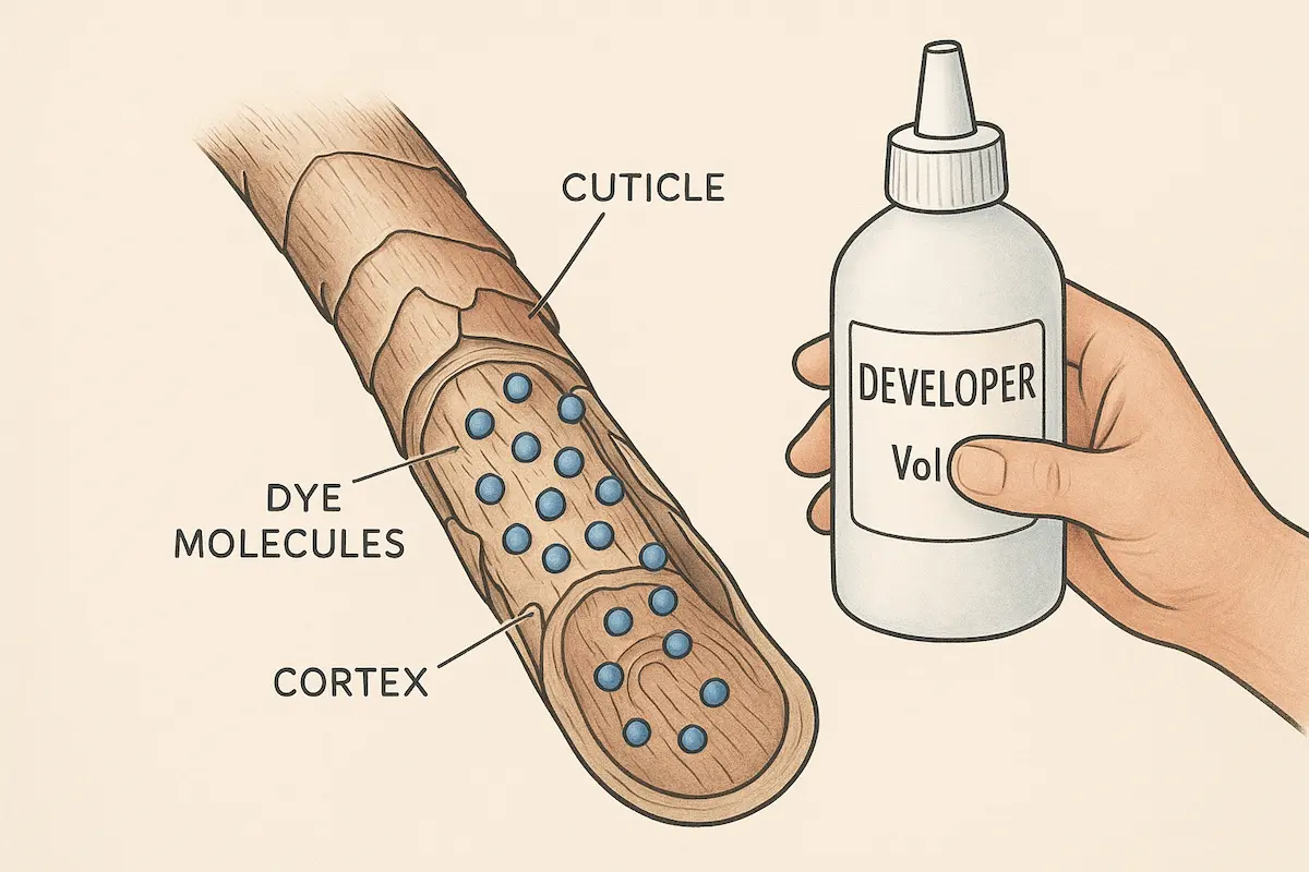 اکسیدان مناسب برای هر نوع رنگ مو