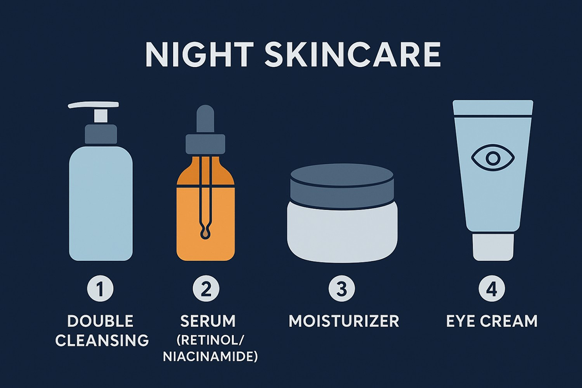 روتین پوست شب و صبح