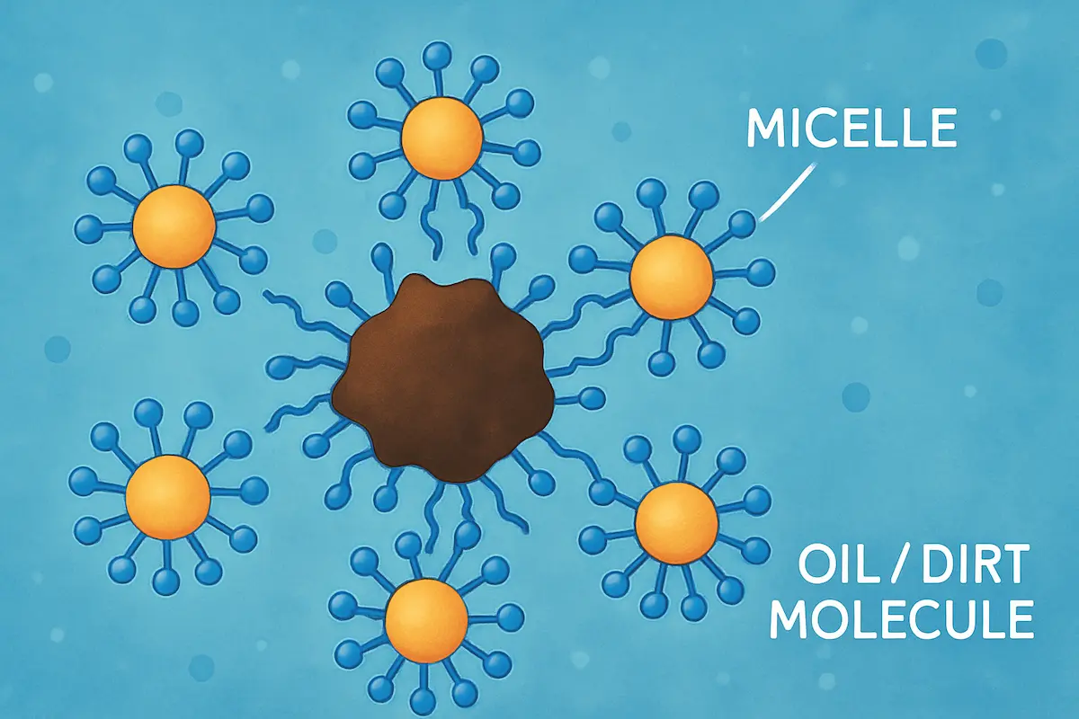 ساختار میسل و عملکرد پاک کنندگی