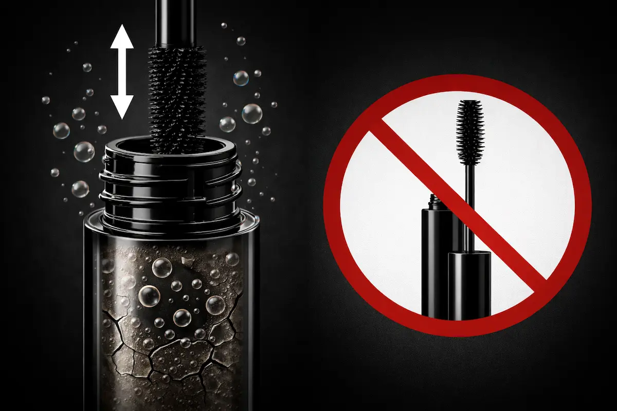 ورود هوا به تیوپ؛ اصلی‌ترین علت چسبناک شدن ریمل