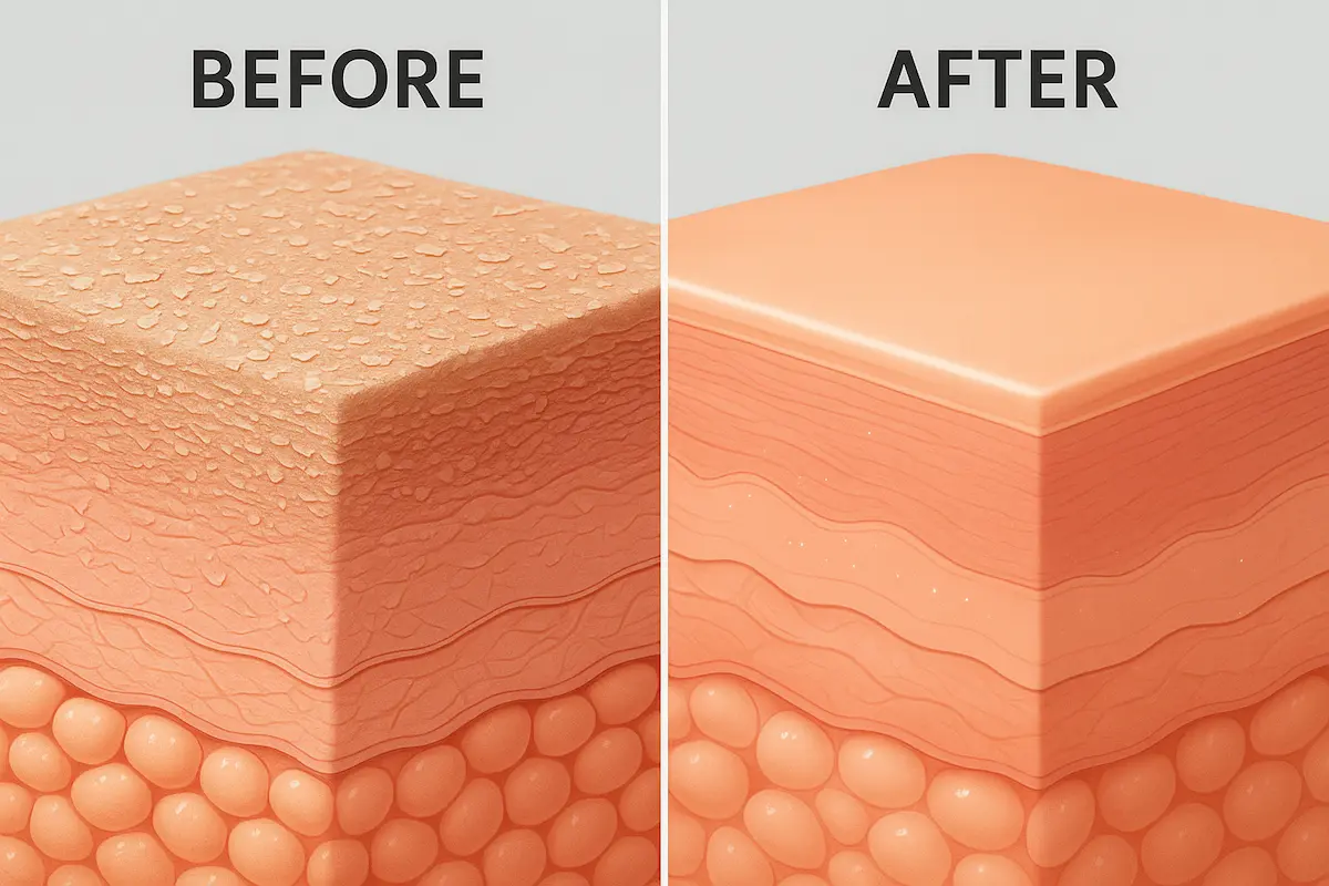 تاثیر لایه برداری پوست در جلوگیری از پیل شدن ضد آفتاب