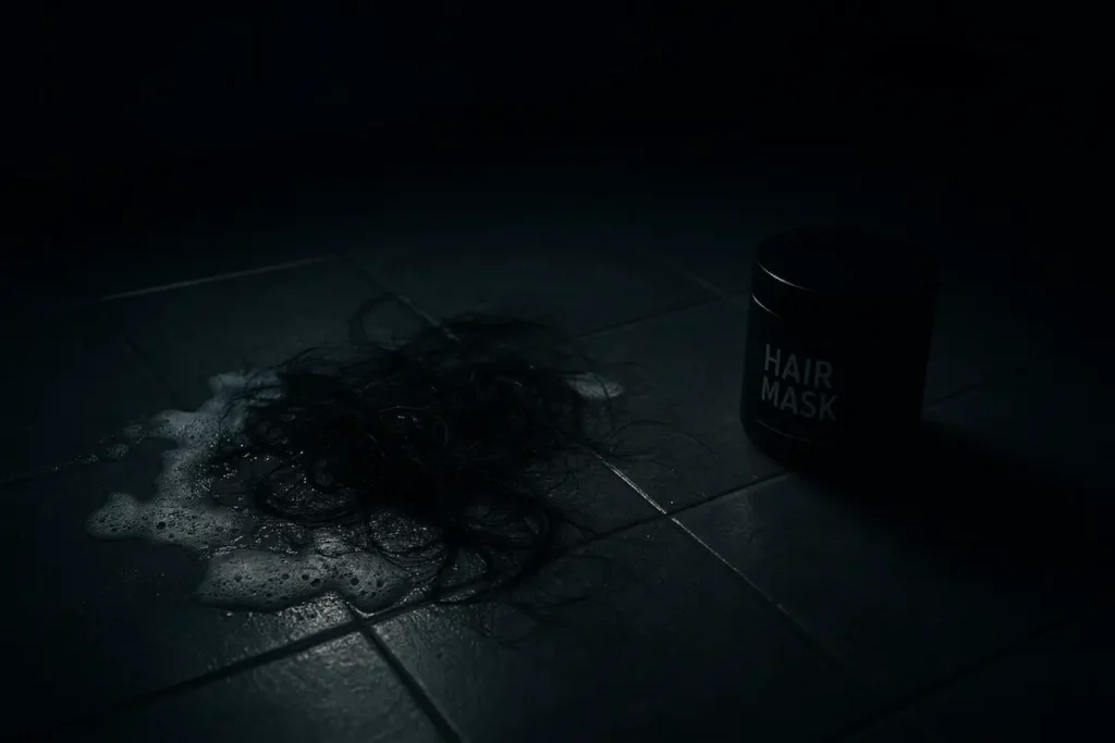 ریزش مو در حمام و بررسی اینکه آیا ماسک مو باعث ریزش میشود