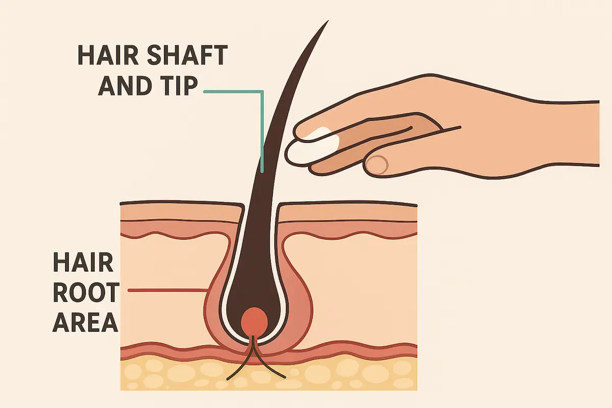 ناحیه صحیح استفاده از ماسک مو برای جلوگیری از ریزش