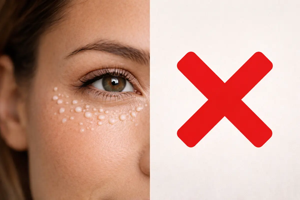 جلوگیری از میلیا با رعایت طرز صحیح زدن کرم دور چشم