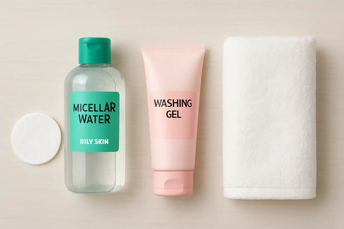 روتین شستشوی دو مرحله‌ای برای جلوگیری از جوش بعد از میسلار واتر