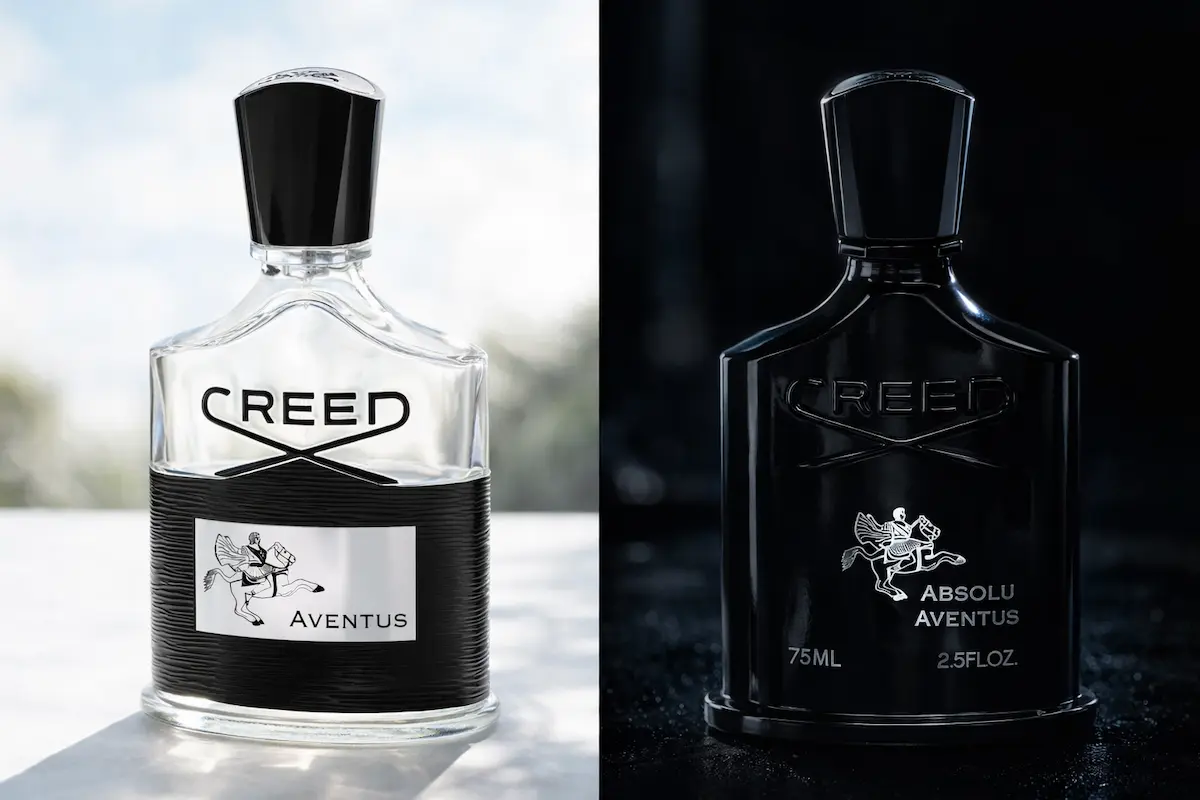 مقایسه شیشه کرید اونتوس معمولی و ابسولو در کنار هم