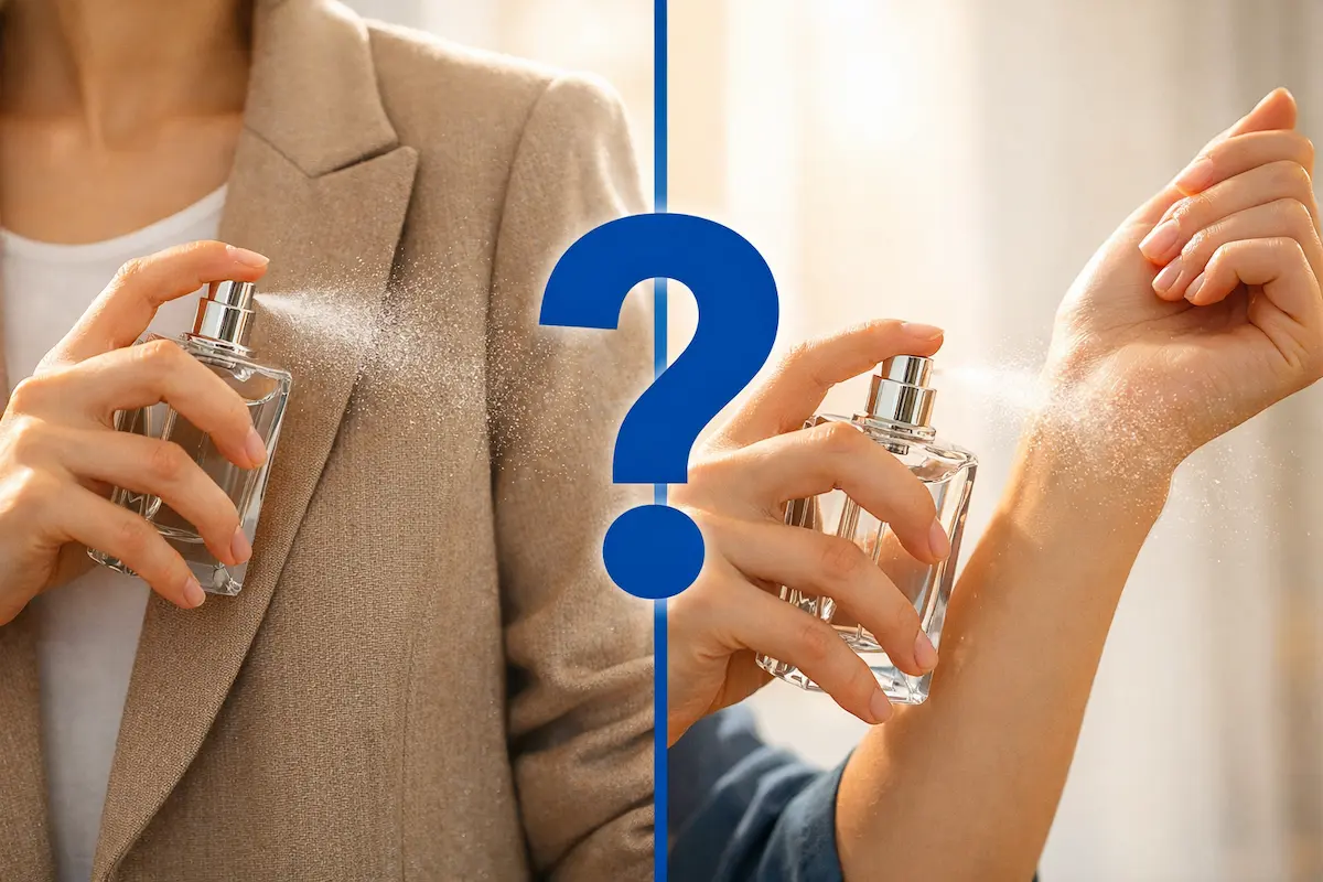 مقایسه روش اسپری کردن و پاسخ به سوال عطر را روی پوست بزنیم یا لباس