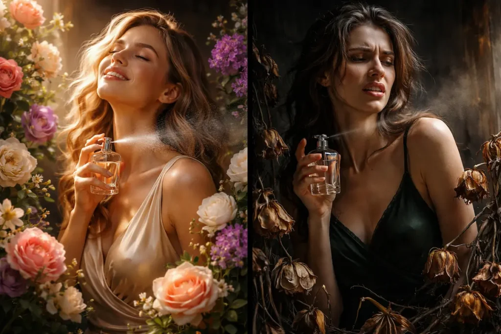 تغییر رایحه عطر روی افراد مختلف و پاسخ به سوال چرا عطرها روی پوست ‌های مختلف بوی متفاوتی دارند