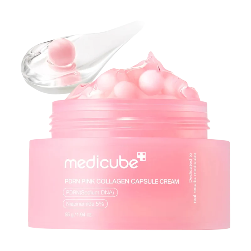 medicube-pdrn-pink-collagen-capsule-cream-00 کرم کپسولی کلاژن PDRN مدیکیوب - Image 1